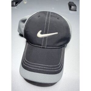 Vintage Nike Golf Tiger Baseball Hat Black Dad Cap Mens Adjustable Strap Swoosh